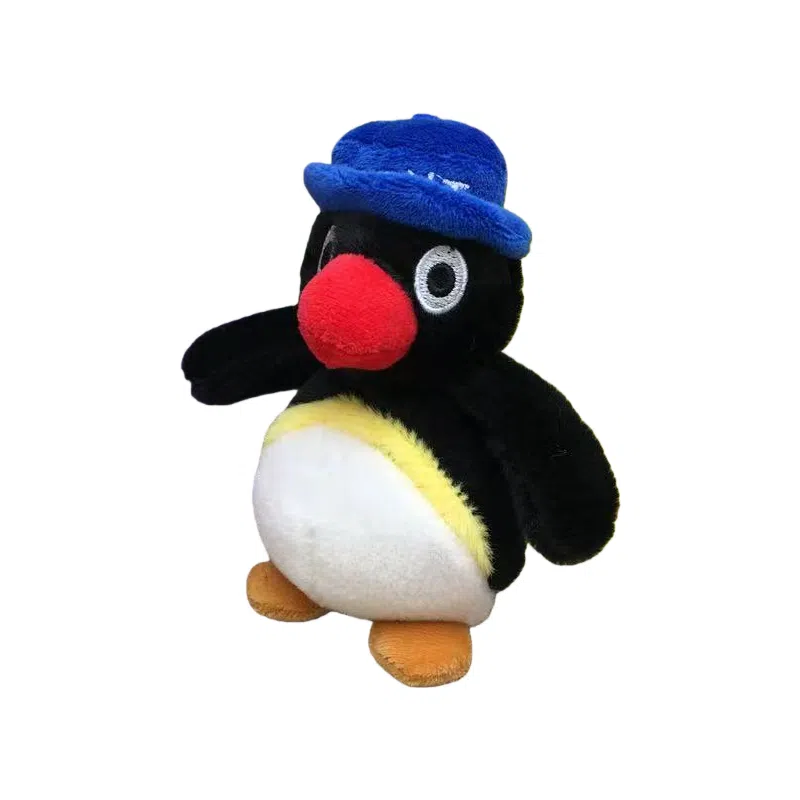 尚先生 可爱萌宠创意卡通精致玩偶卡通可爱摸鱼企鹅公仔包包背包挂饰车 毛绒 挂件 女款