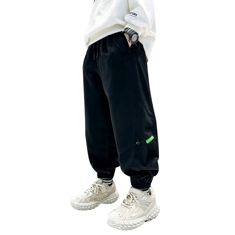 简约时尚帅气百搭舒适休闲加绒卫裤加厚裤子 春秋