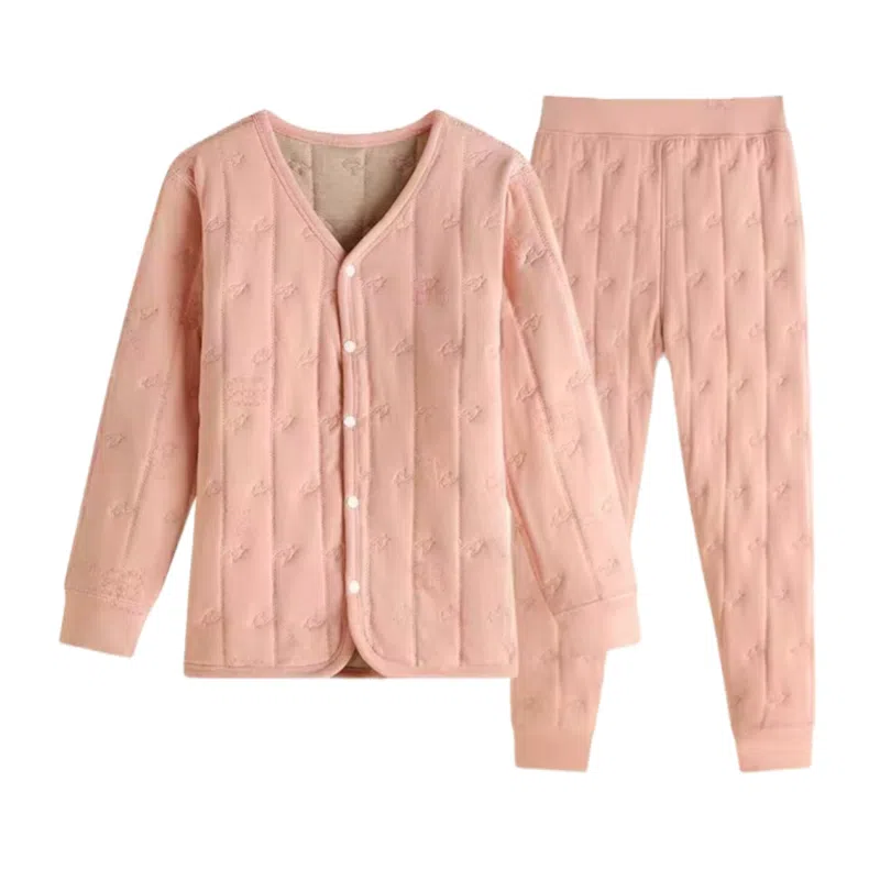 兰缪 儿童校服神器秋冬内搭棉袄棉服加厚内穿羊毛填充抗寒细绒亲肤舒适保暖套装 男女同款