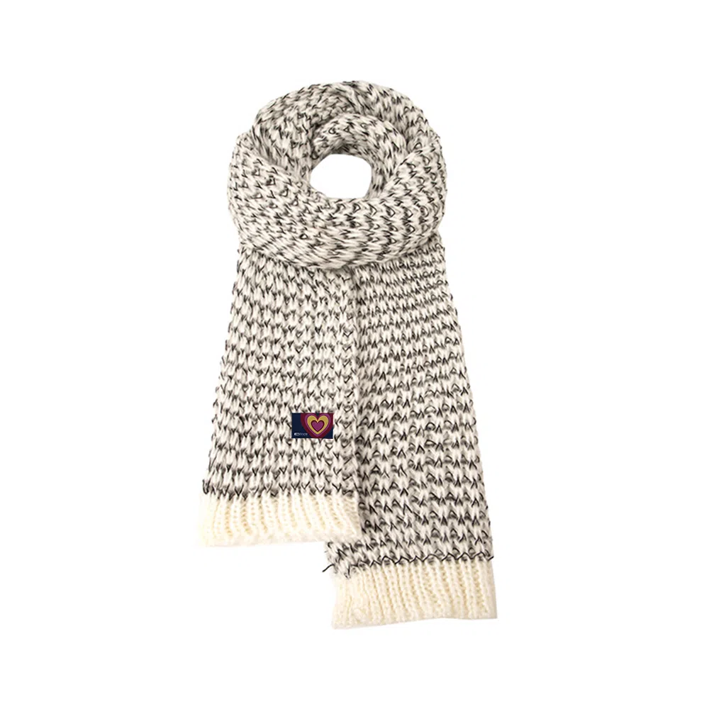 红豆 温暖舒适时尚百搭柔软礼盒装 定制卡片代写 涤纶 绒线围巾 男女同款情侣款