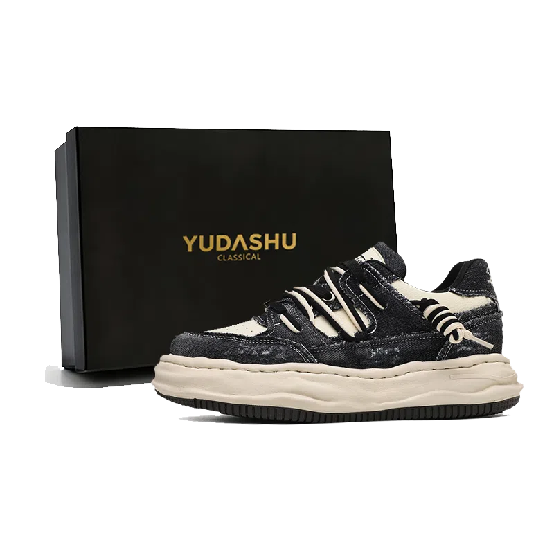 YUDASHU Thick Sole 7CM Hidden Height Increase Sneakers