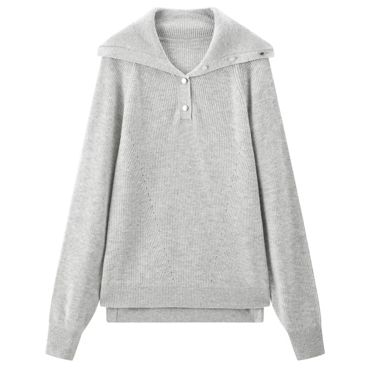 Peacebird Loose Fit Wool Blend Sweater