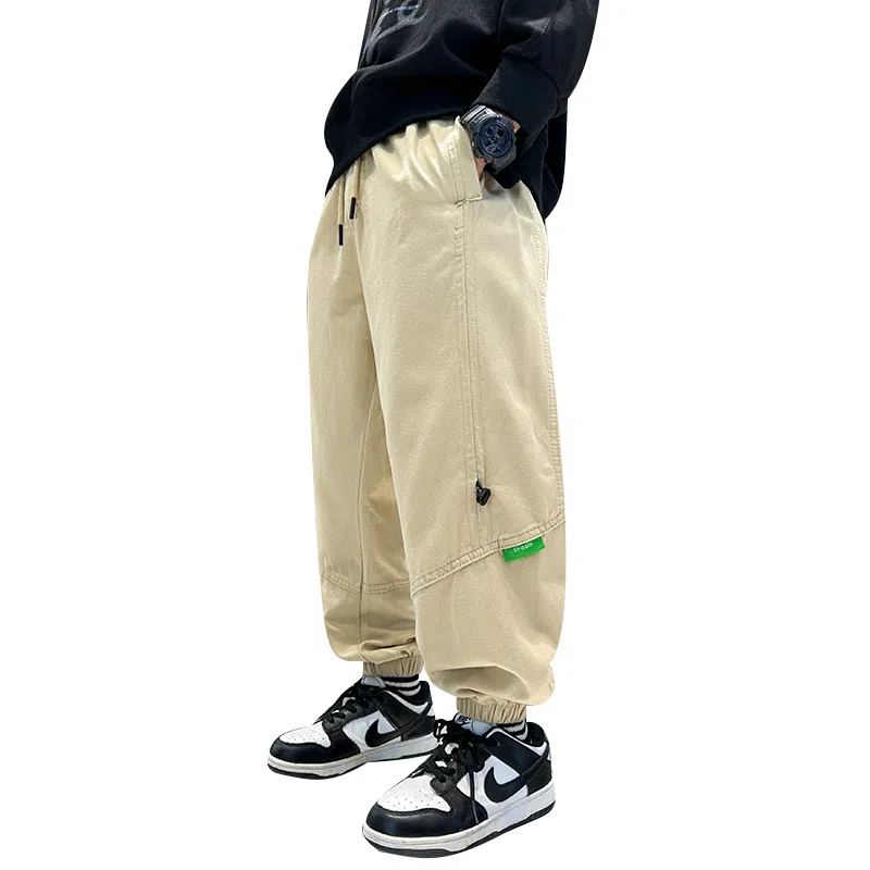 简约时尚帅气百搭舒适休闲加绒卫裤加厚裤子 春秋