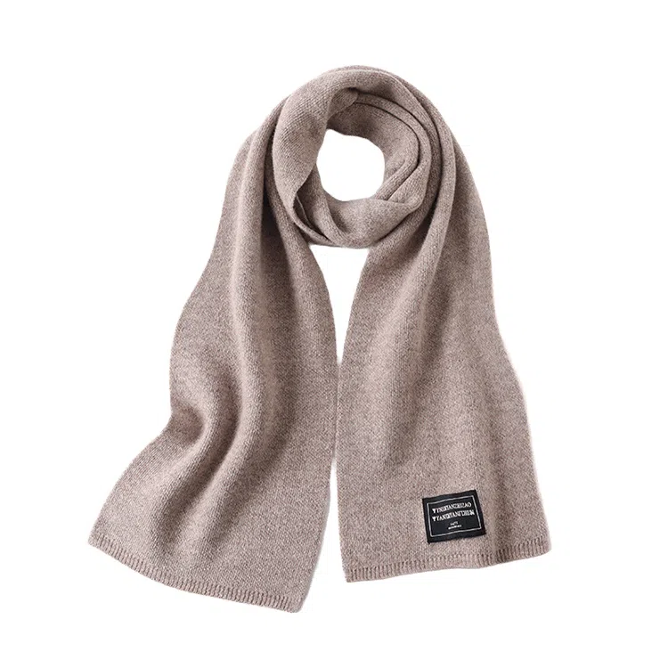 心水好物 秋冬保暖简约小宽幅时尚针织 羊毛 绒线围巾 男女同款情侣款