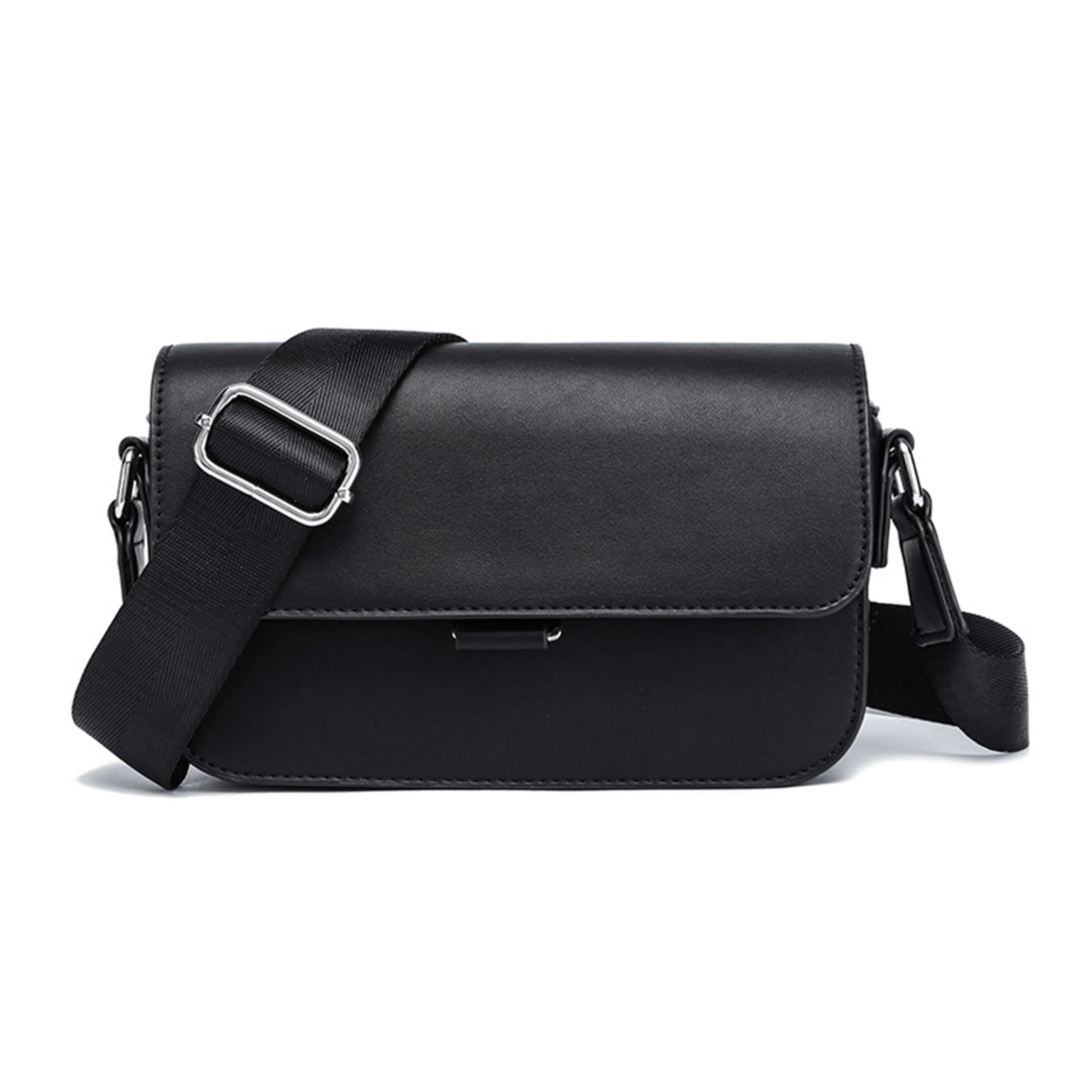 CARTELO Vintage Plaid Shoulder Bag Black