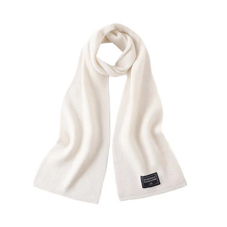 心水好物 秋冬保暖简约小宽幅时尚针织 羊毛 绒线围巾 男女同款情侣款