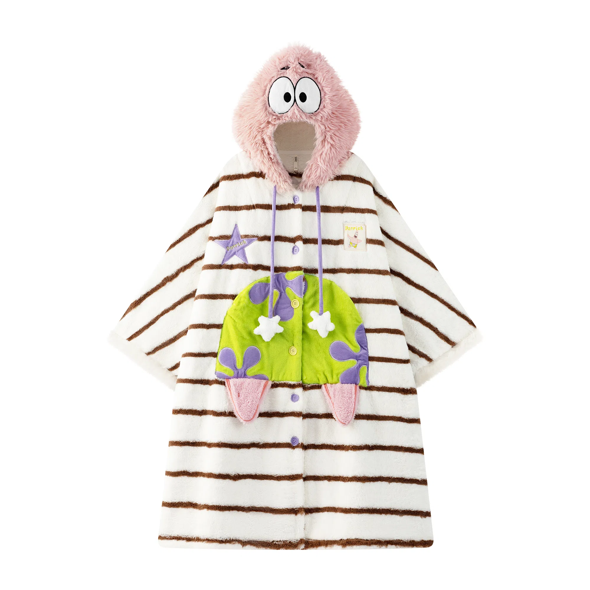 Gongdie x SpongeBob Coral Fleece Cloak