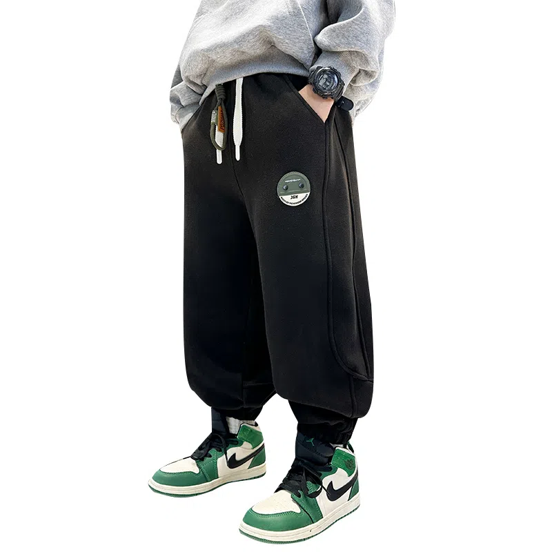 休闲渐变酷拽宽松针织加厚裤裤子 冬