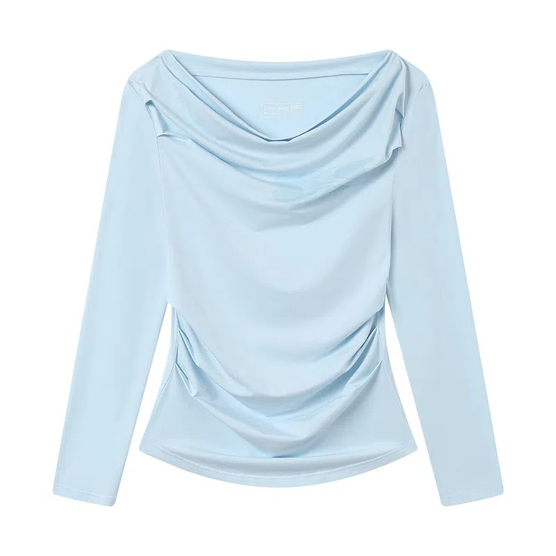 Crying Center Long Sleeve Off-Shoulder Tee