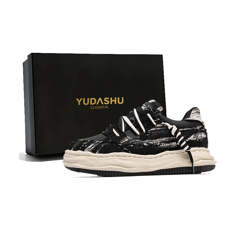 YUDASHU Thick Sole 7CM Hidden Height Increase Sneakers