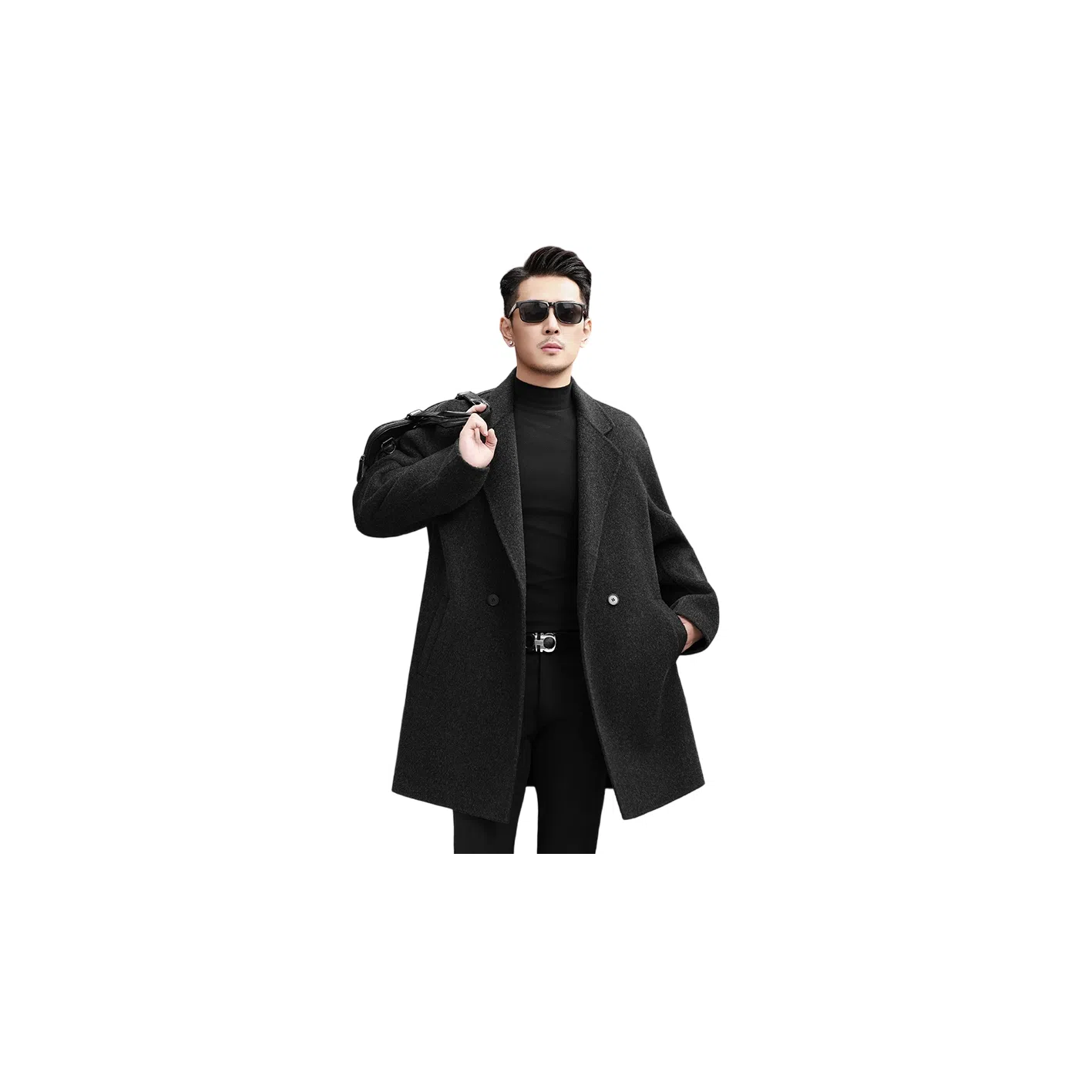 OGQG Classic Wool Coat Double-Breasted