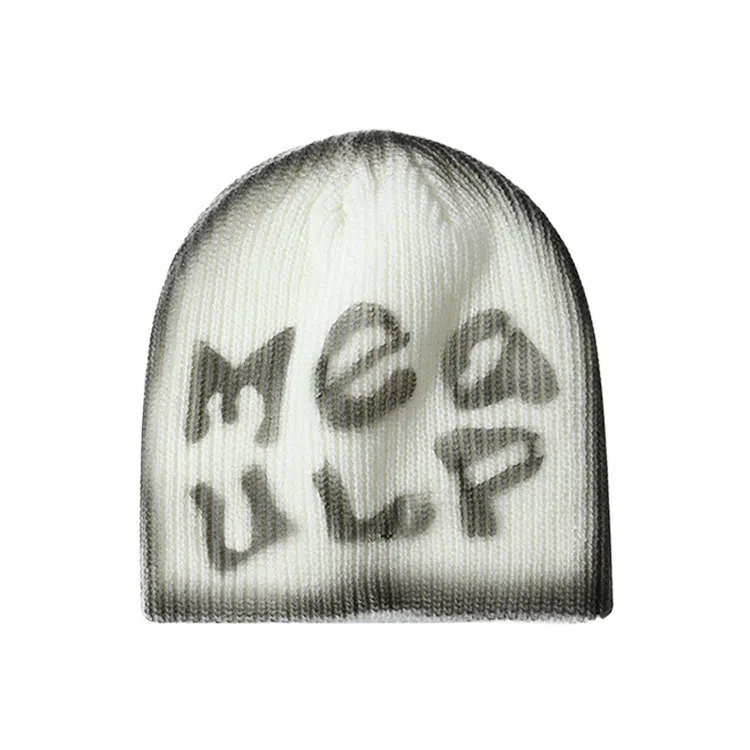 浪莎 韩系个性字母提花大头围小众设计秋冬季出街通勤百搭 腈纶 绒线帽 男女同款情侣款