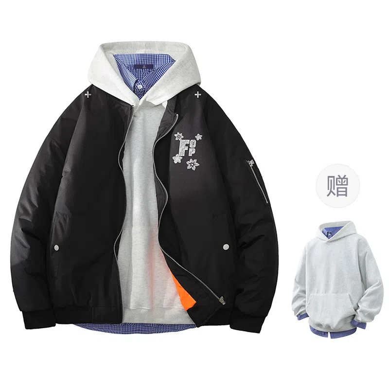 FAX FOR FMACM Vintage Lace Letter Print Jacket