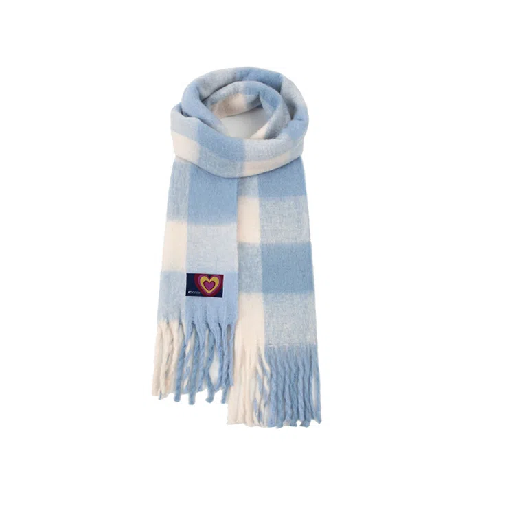 红豆 温暖毛绒舒适百搭礼盒装 定制卡片代写 涤纶 绒线围巾 男女同款情侣款