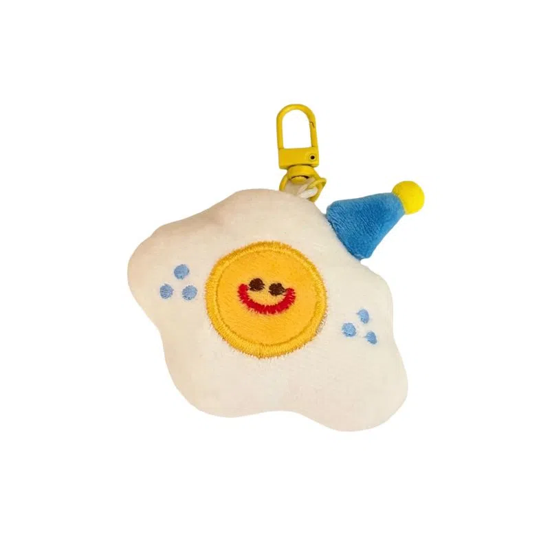LEVENKENESS Cute Dessert Plush Keychain