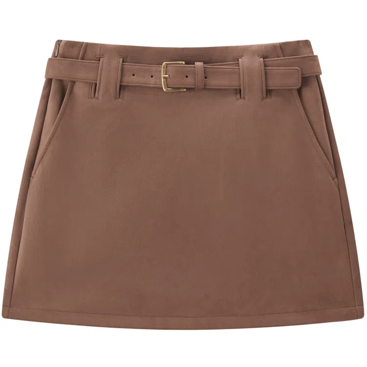 Peacebird Suede Skirt