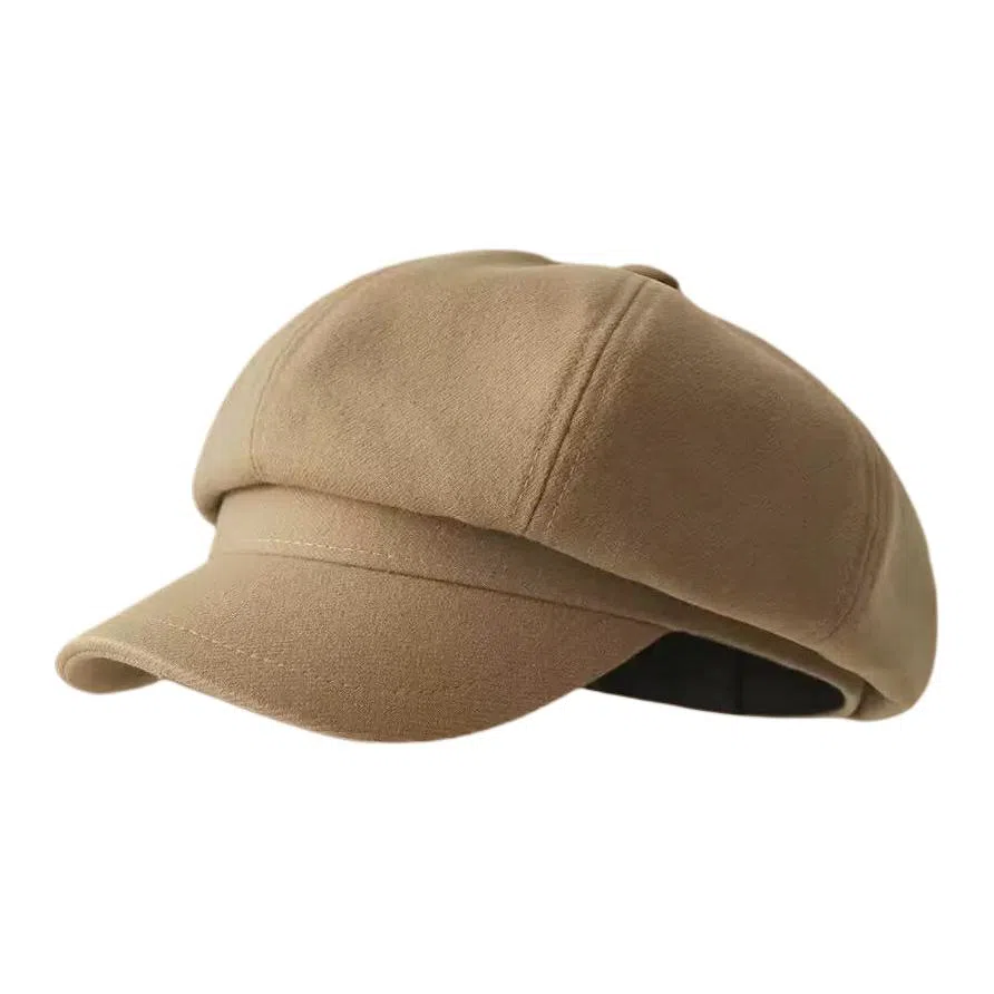 艾佳微 韩版百搭显脸小文艺复古报童帽日系 毛呢 贝雷帽 男女同款情侣款