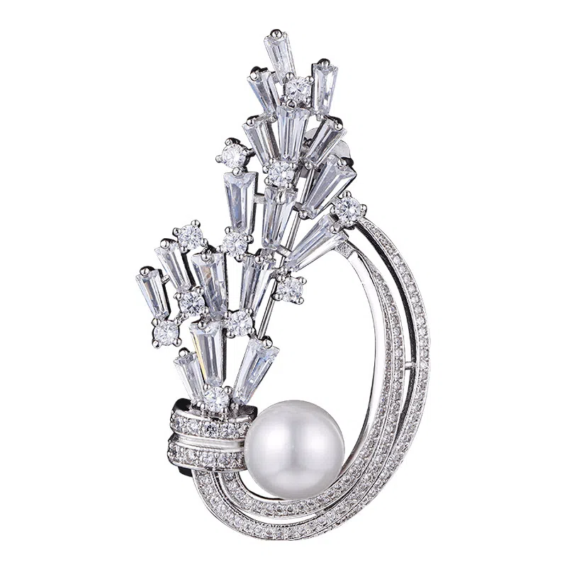 兰盈 原创设计轻奢小众 人造水晶 胸针 女款