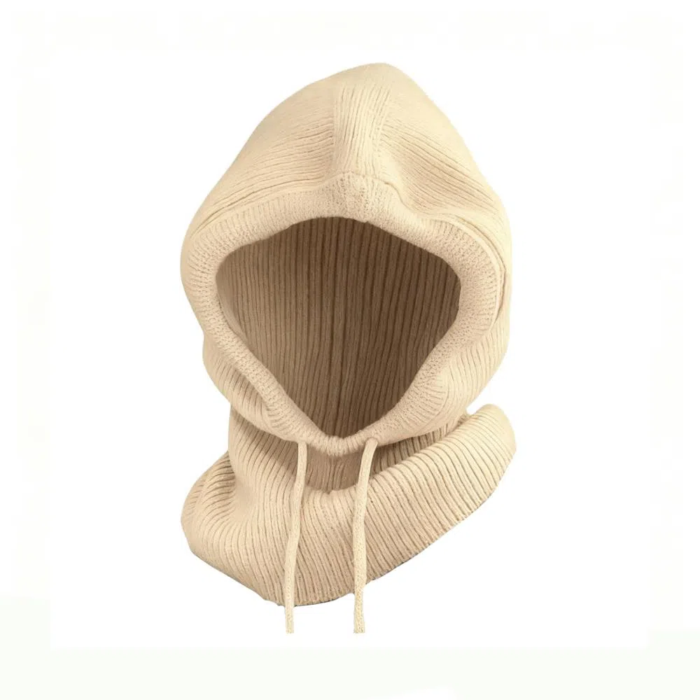 撞青春 巴拉克拉法帽秋冬款大头围防寒保暖毛线帽子护耳包头帽 聚酯纤维 针织帽 女款