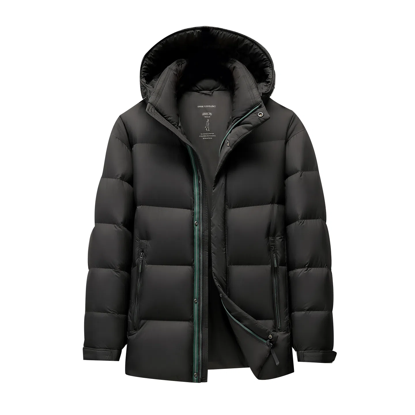 百胜狐 大码胖子宽松保暖云朵泡芙外套羽绒服 男款