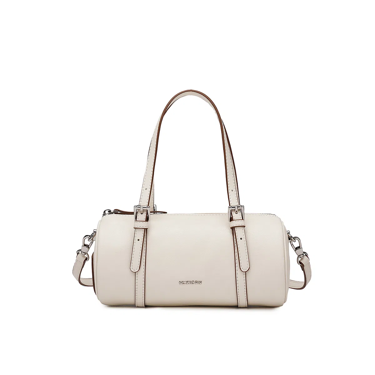 稻草人 经典百搭时尚通勤 牛皮 单肩手提包 女款