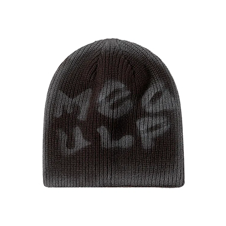 浪莎 韩系个性字母提花大头围小众设计秋冬季出街通勤百搭 腈纶 绒线帽 男女同款情侣款