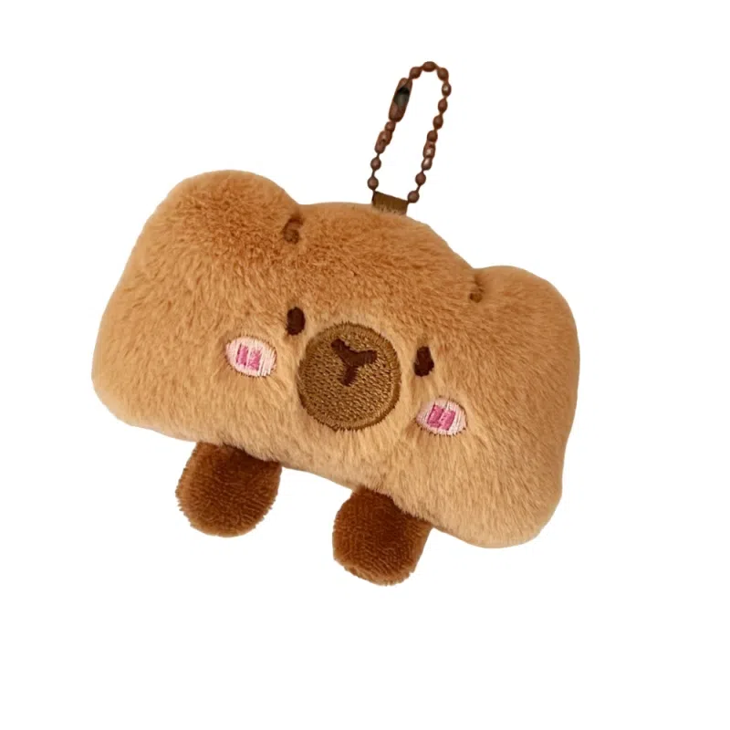 LEVENKENESS Cute Dessert Plush Keychain