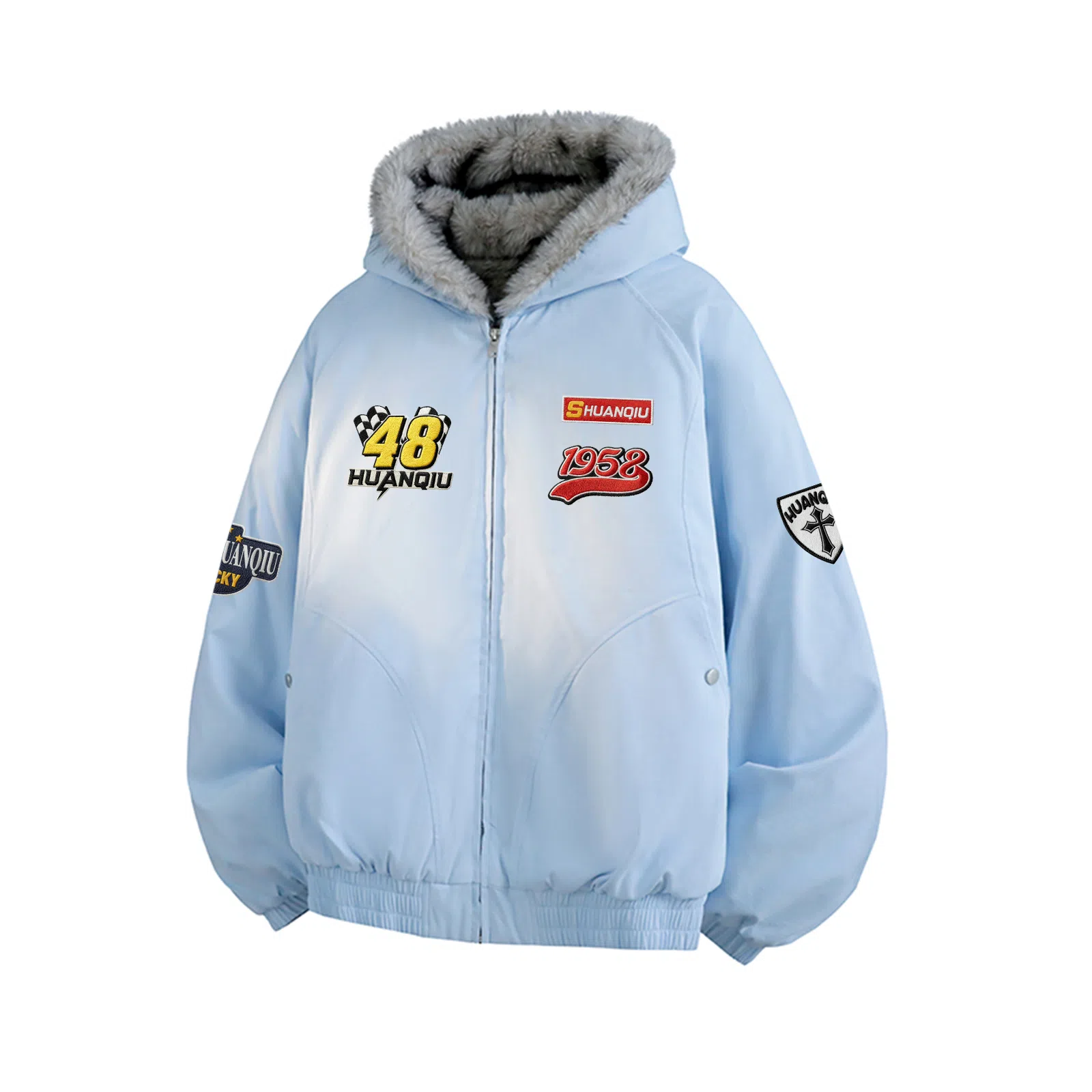 HUANQIU Barn Style Fleece Jacket