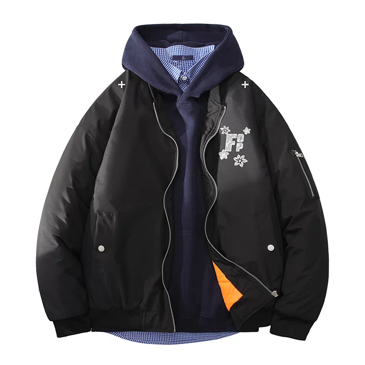 FAX FOR FMACM Vintage Lace Letter Print Jacket