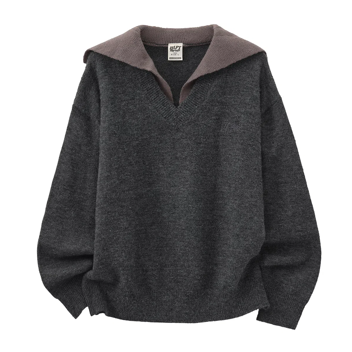 HELIPORT Double V-Neck Knit Sweater