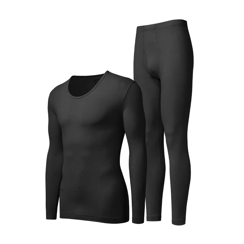 浪莎 恒温防寒打底衣简约百搭休闲保暖套装 男款