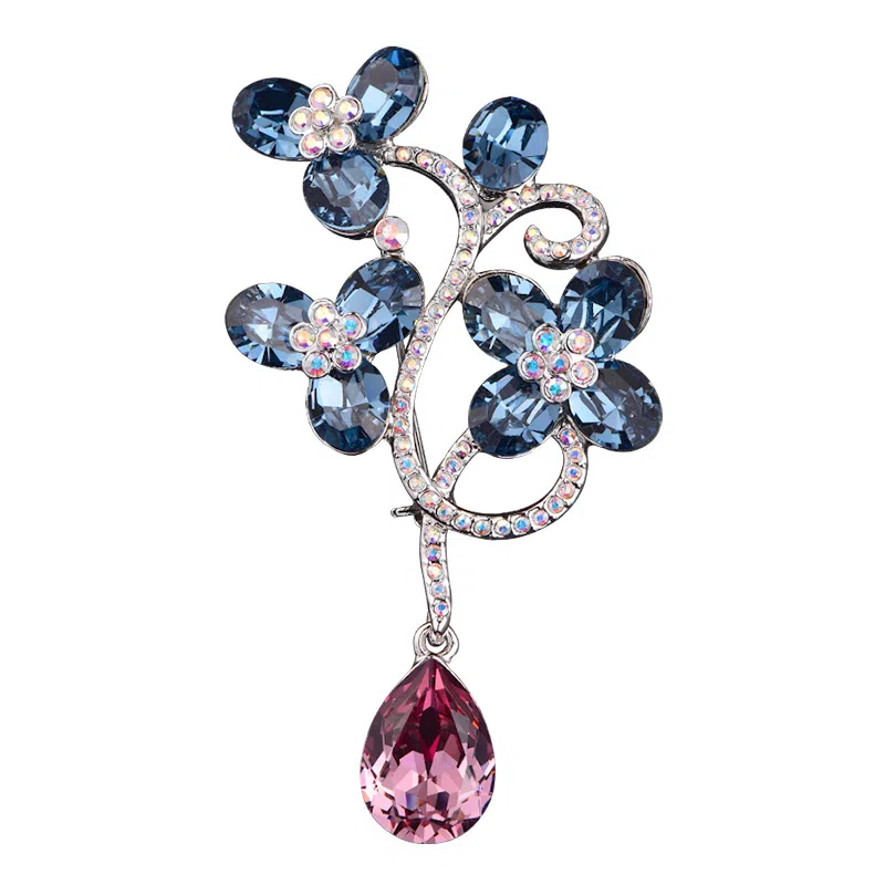 兰盈 繁花轻奢小众 水晶 胸针 女款