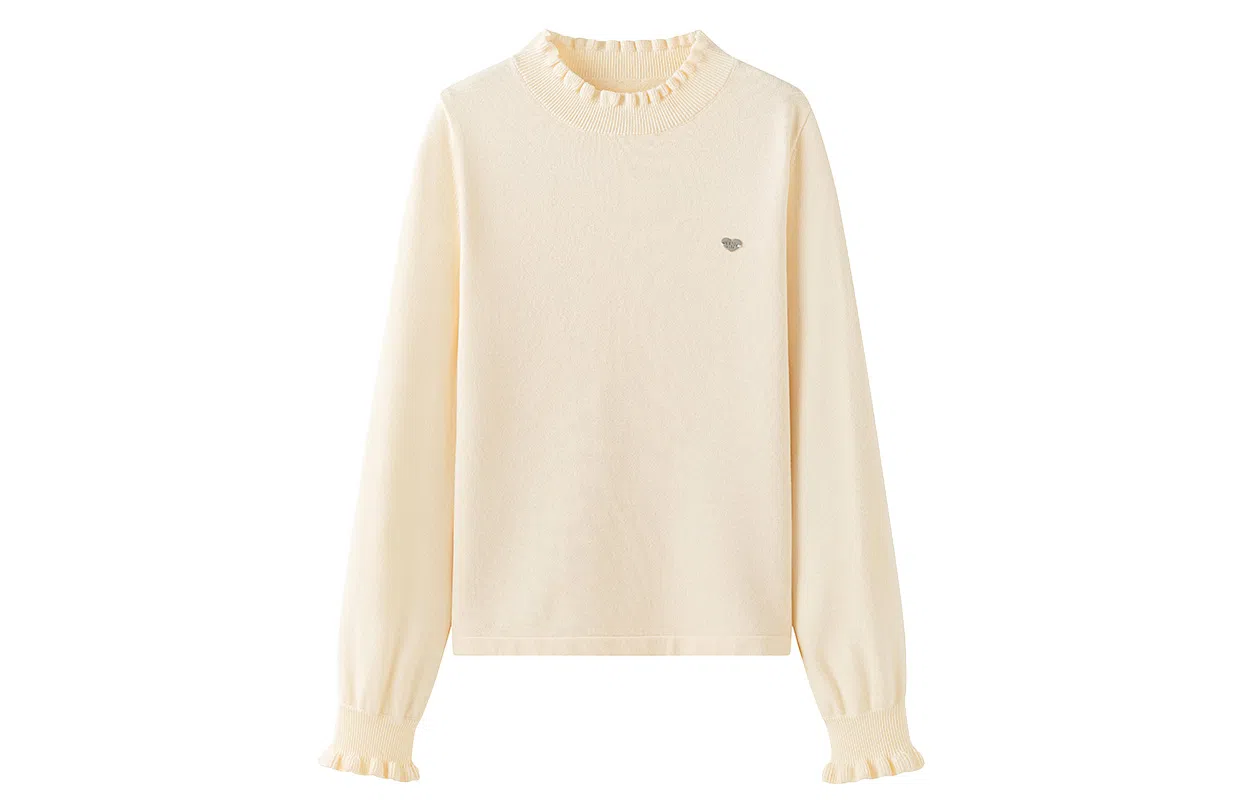 东鲸岁时记 休闲百搭甜美柔软舒适风修身显瘦上衣毛衣 女款