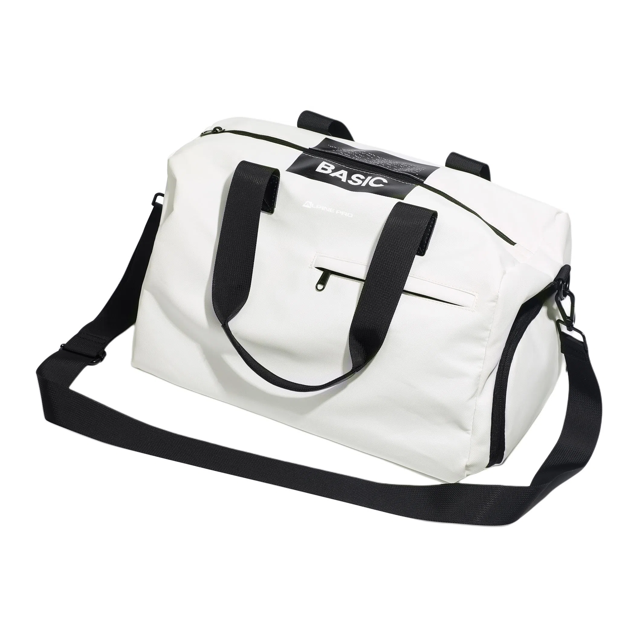 阿尔派妮 运动大容量干湿分离独立鞋仓训练短途出差 织物 瑜伽包健身包 大号 男女同款情侣款 黑色/白色