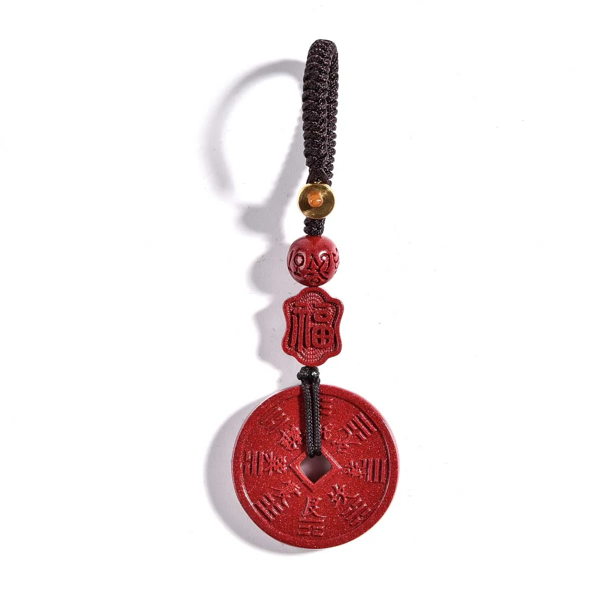 【把好运挂在Ta身边】 灵菲 传统文化高含量紫金砂 新中式国风车载挂件 吉祥如意 平平安安 招财进宝 再造辰砂 其他朱砂 男女同款情侣款