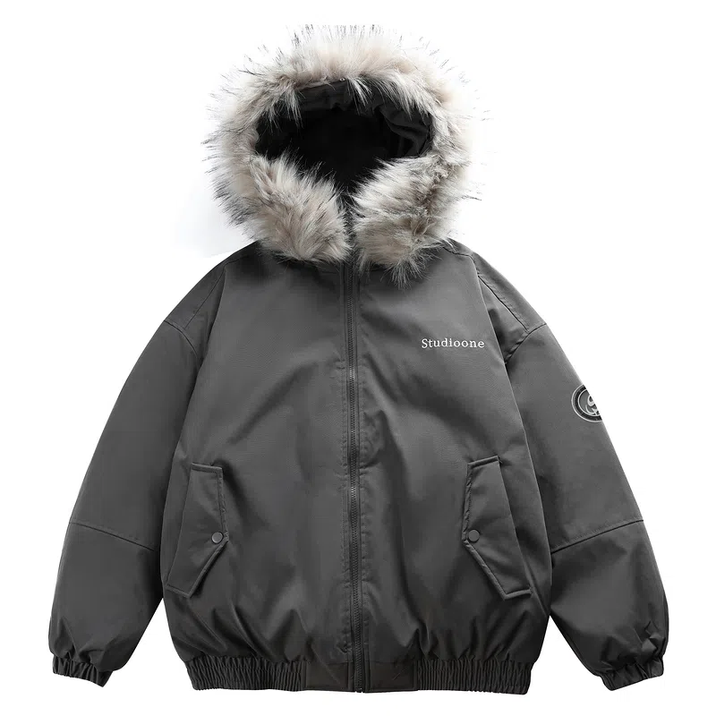THREE Oversized Parka Coat