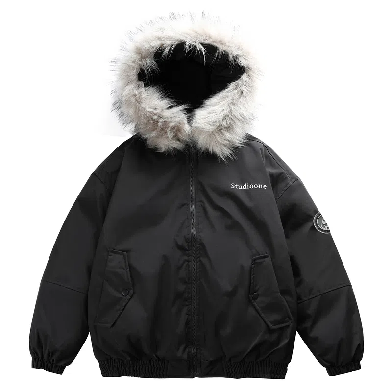 THREE Oversized Parka Coat