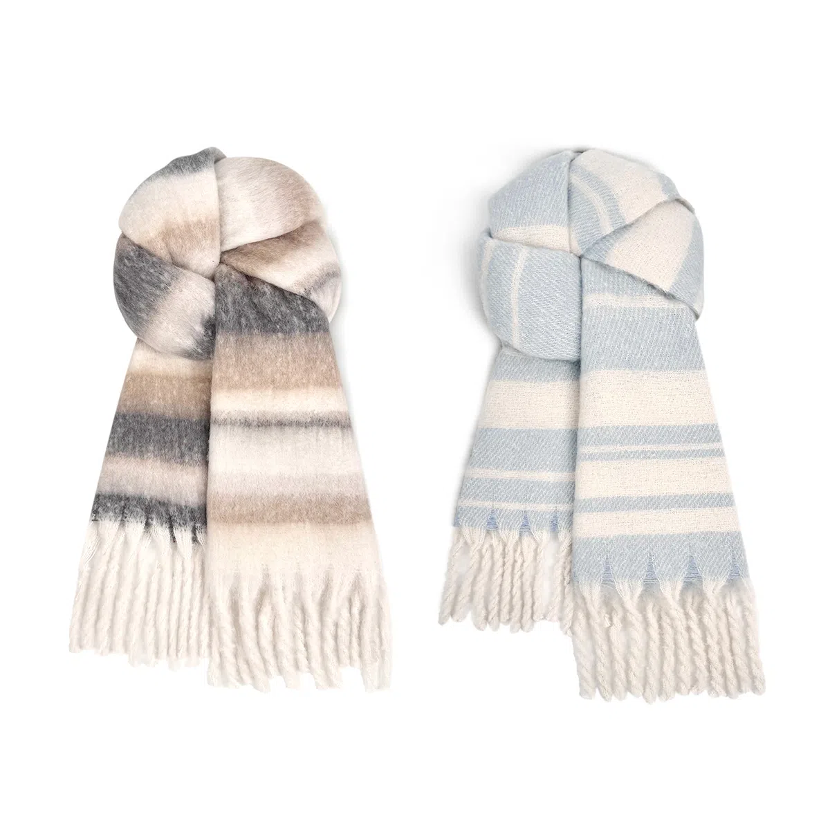 MINISO Gradient Tassel Scarf