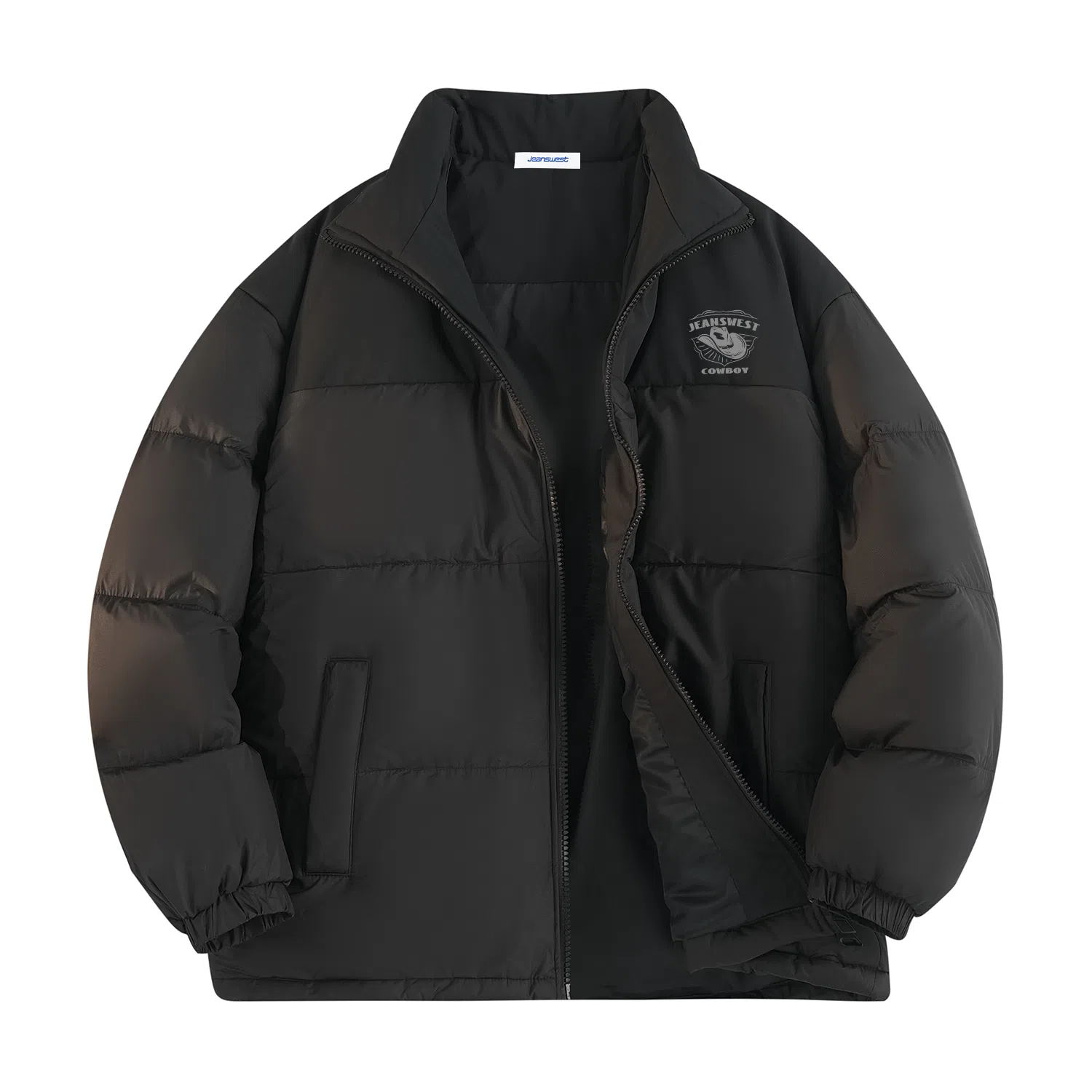 JEANSWEST Patchwork Puffer Jacket