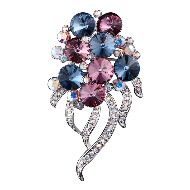 兰盈 花簇 合金 胸针 女款