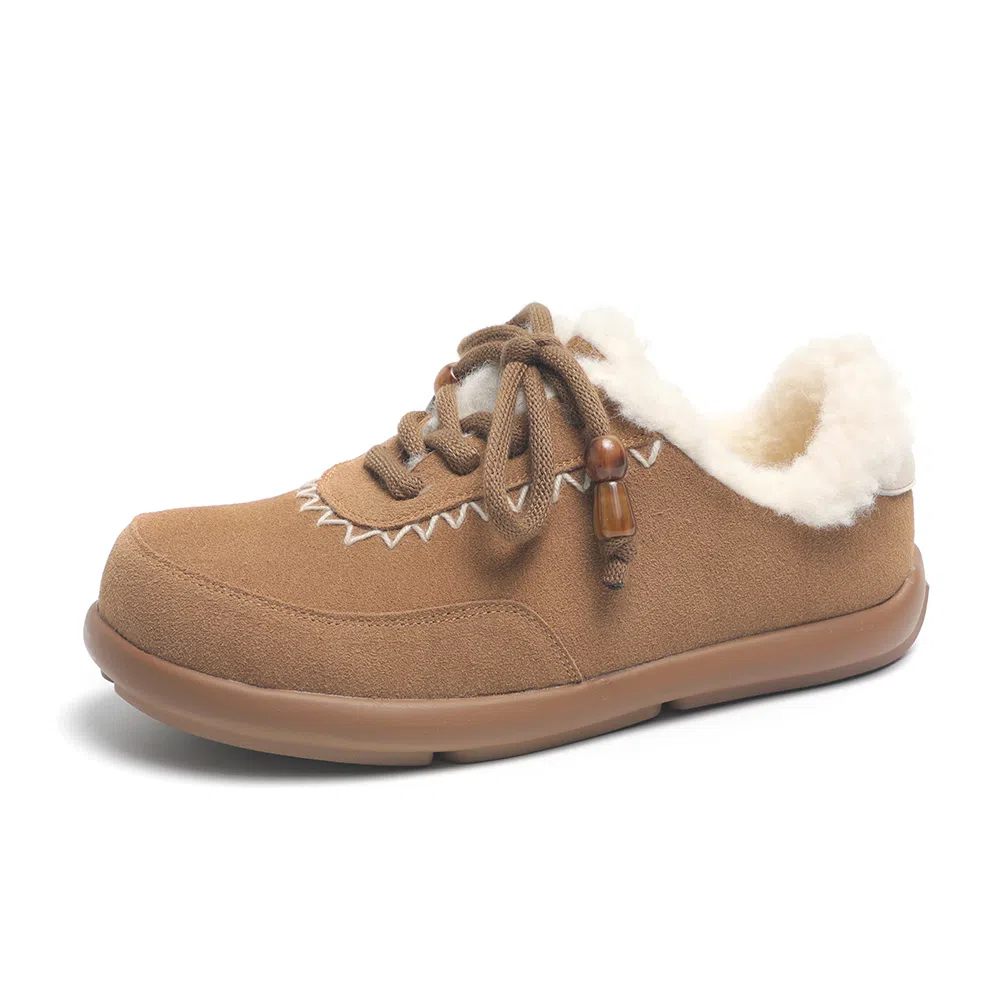V Suede Snow Boots