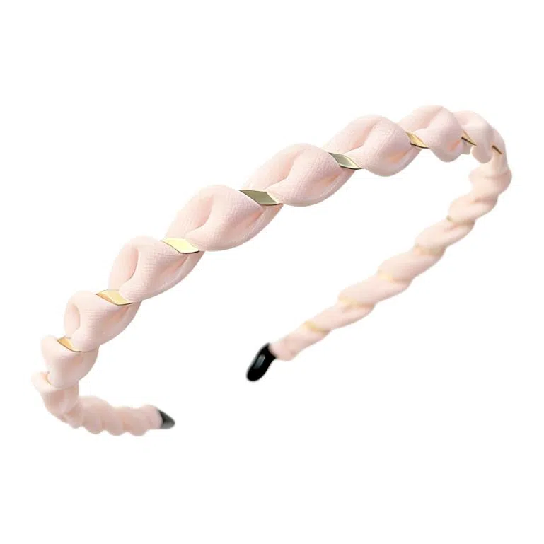 贯古今 小清新缠绕外出百搭头箍发捆高颅顶压发发卡发饰百搭洗脸头箍 布艺 发箍 女款