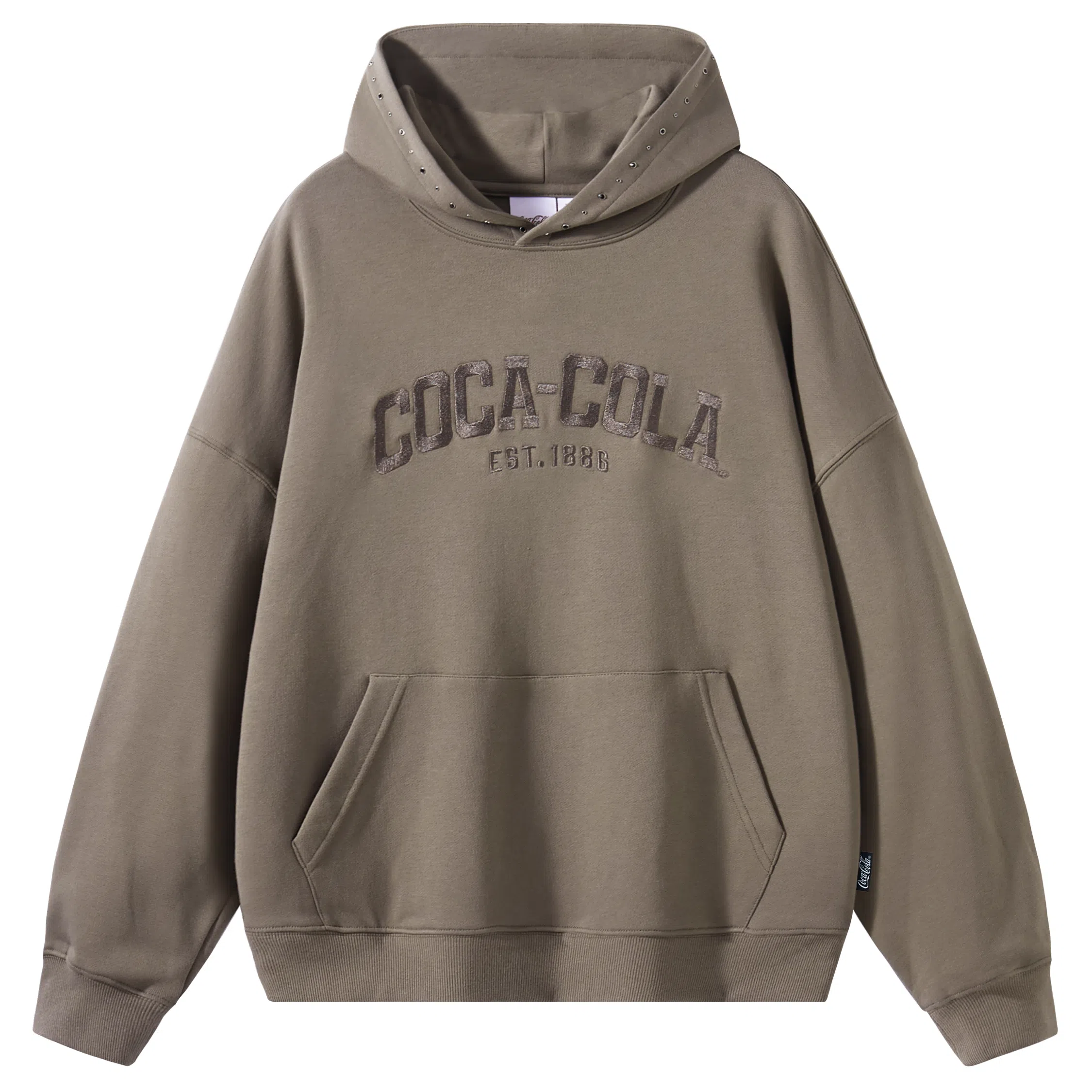 Coca-Cola Logo Embroidered Hoodie