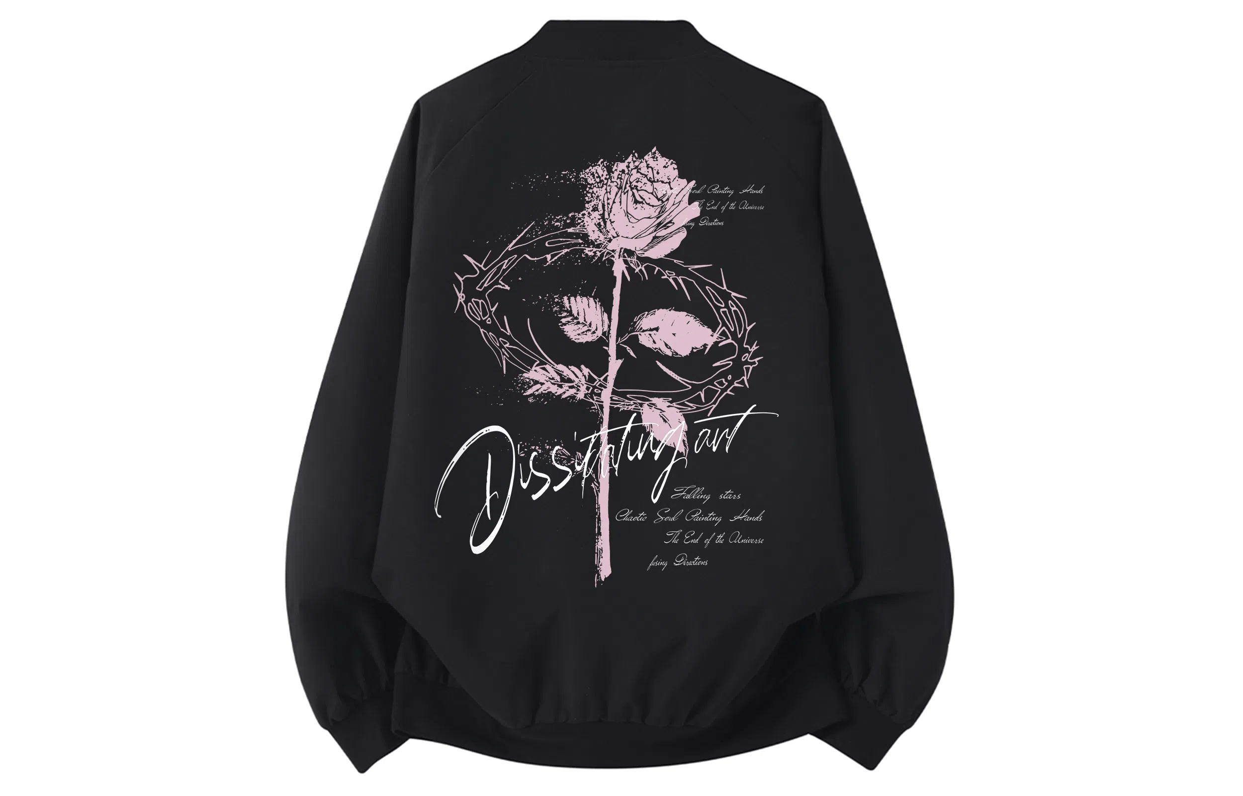 AYEA Rose Print Bomber Jacket