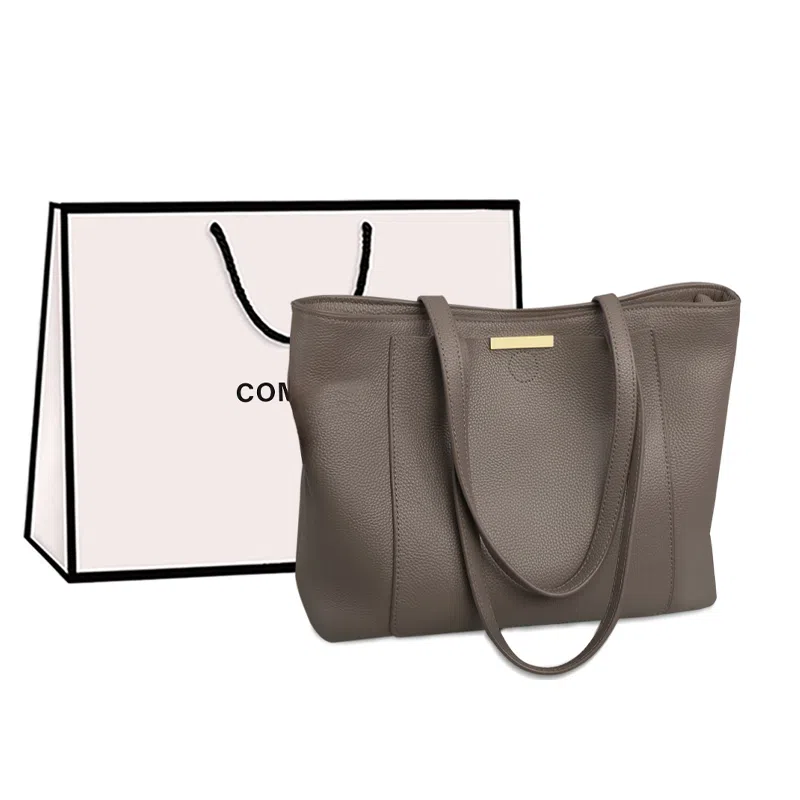 COMELY Tote Bag Light Grey/Dark Grey