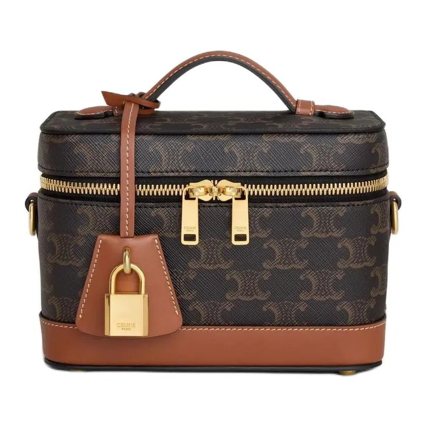 Celine Triomphe Box Bag Brown