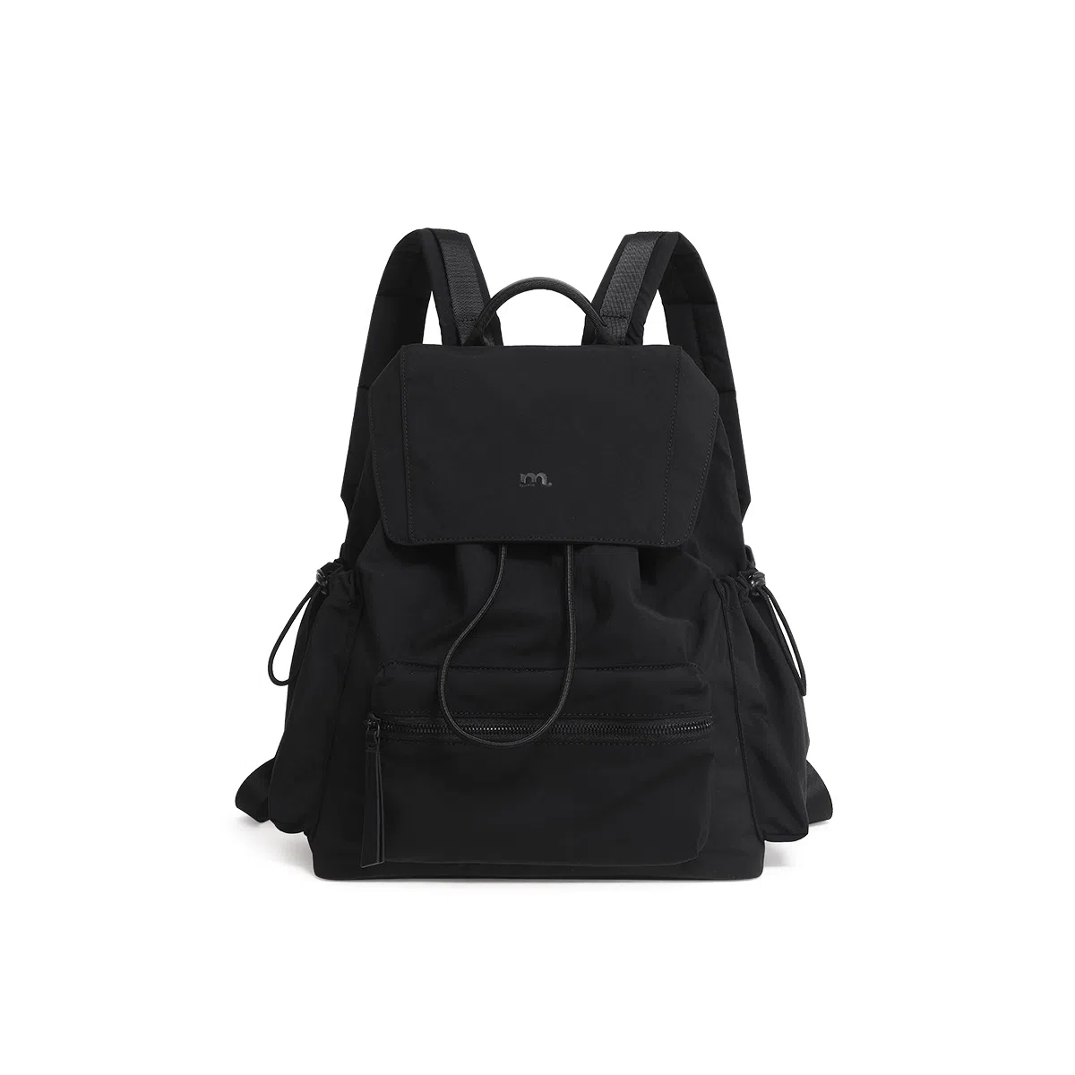 妙迪 时尚潮流百搭 织物 双肩包 常规 男女同款情侣款 椰青灰