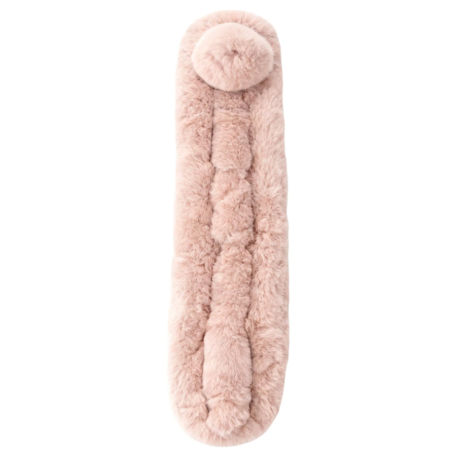 上海故事 秋冬獭兔毛加绒加厚双面绒毛保暖舒适百搭礼盒包装 绒线围巾 女款