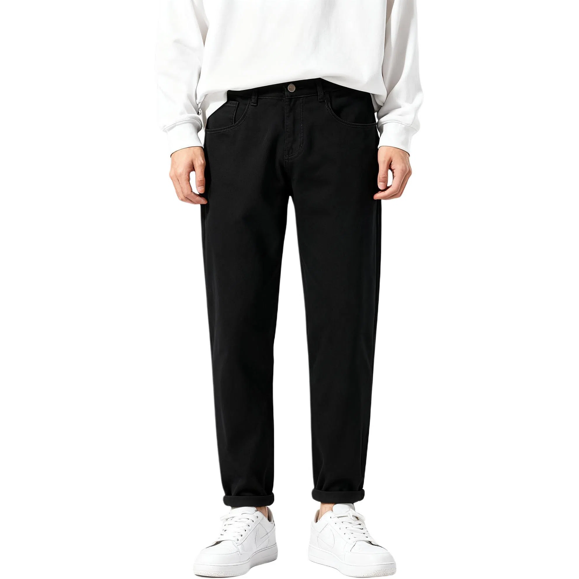 FAIRWHALE 2025 Retro Tapered Jeans