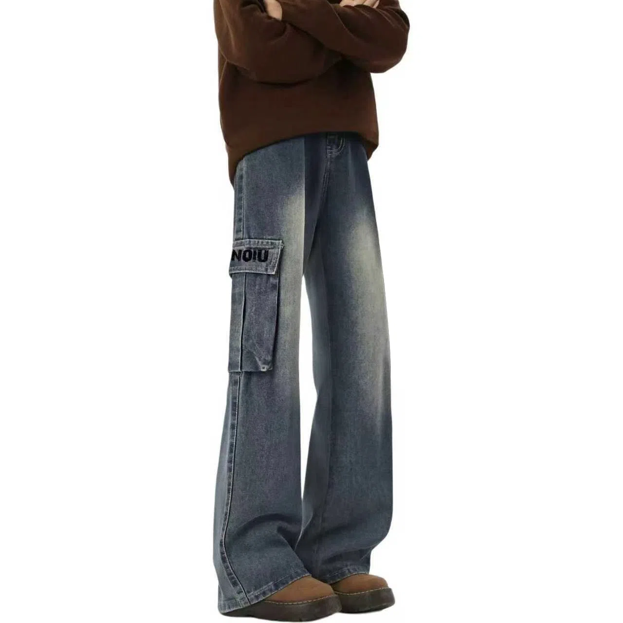 HUANQIU Vintage Cargo Jeans